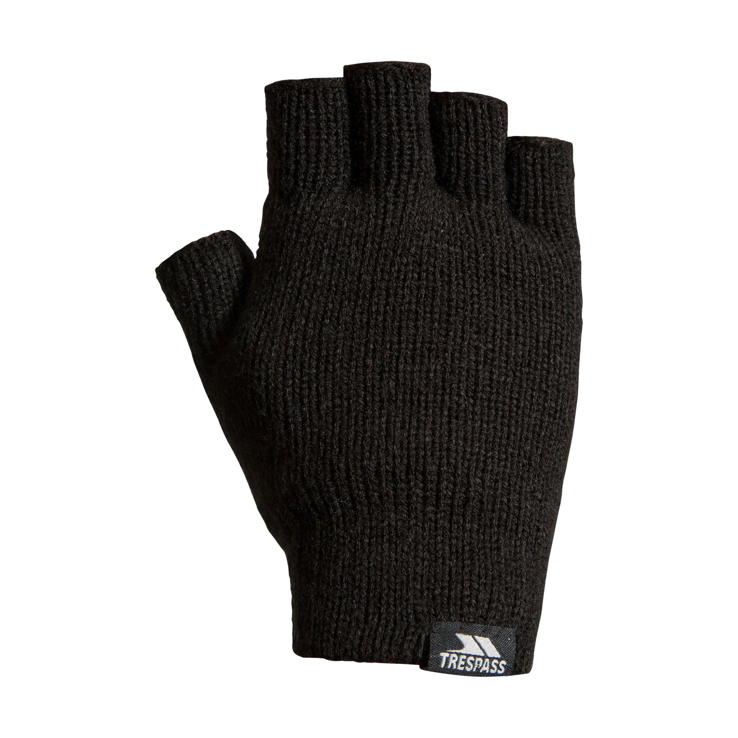 Black - Front - Trespass Unisex Adult Dita Knitted Thinsulate Fingerless Gloves