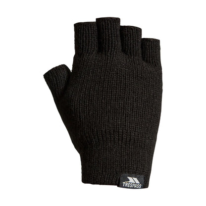 Black - Front - Trespass Unisex Adult Dita Knitted Thinsulate Fingerless Gloves
