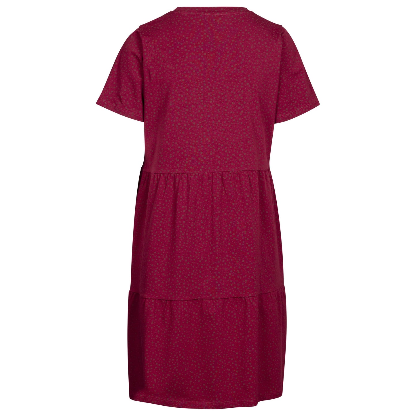 Dark Cherry - Back - Trespass Womens-Ladies Jillian Spotted Casual Dress