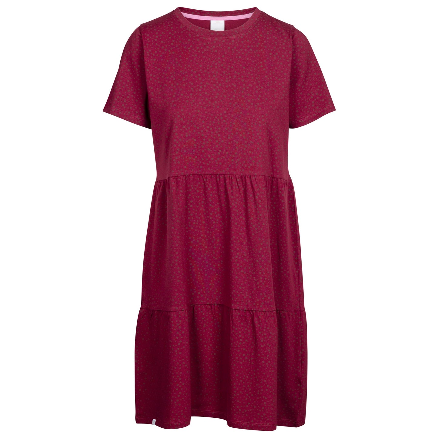 Dark Cherry - Front - Trespass Womens-Ladies Jillian Spotted Casual Dress
