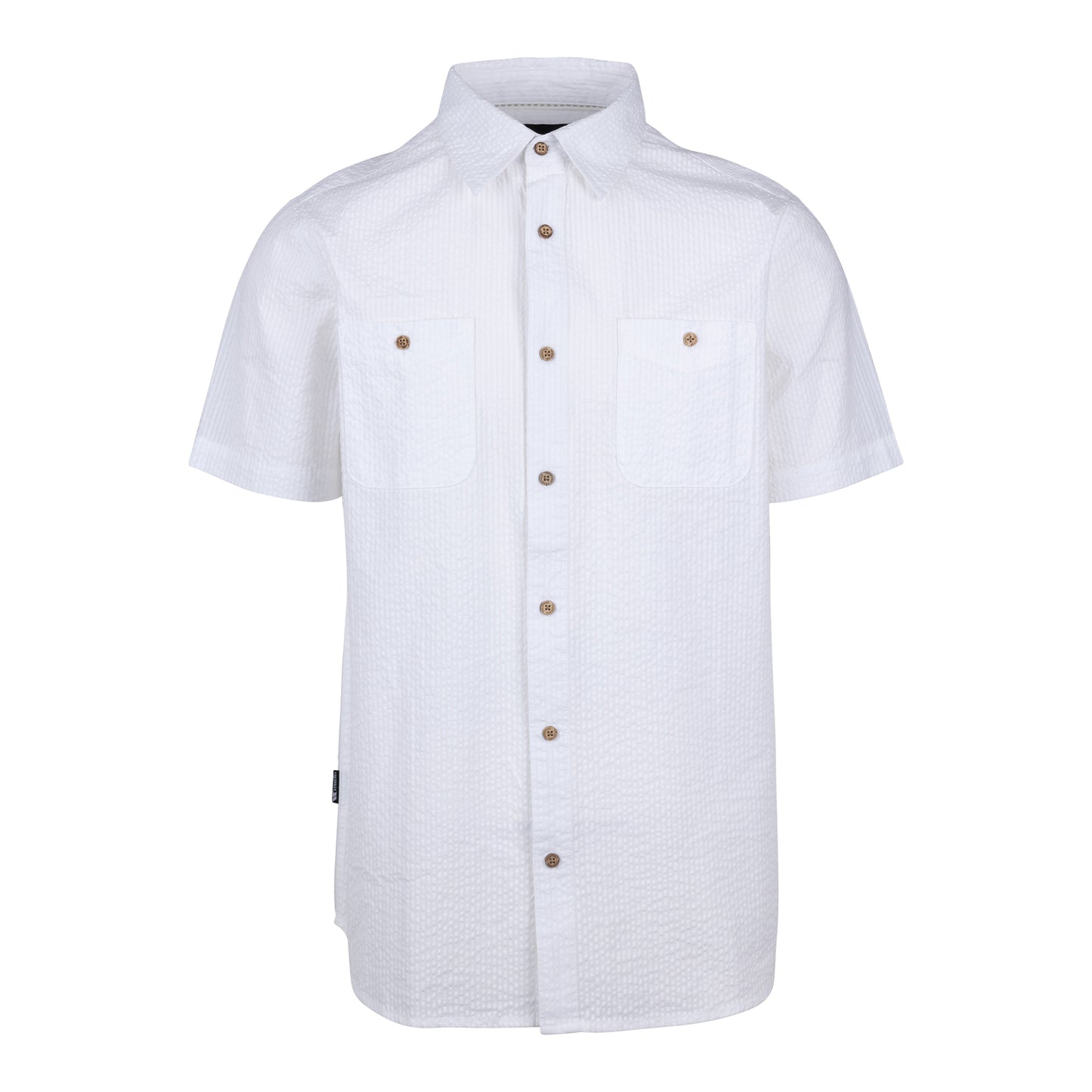White - Front - Trespass Mens Cadian Shirt