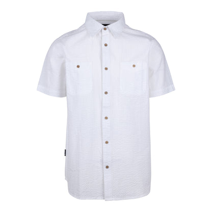 White - Front - Trespass Mens Cadian Shirt