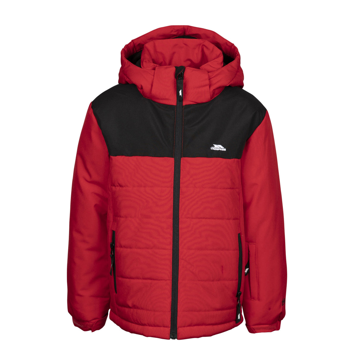 Red - Front - Trespass Childrens-Kids Halston Ski Jacket
