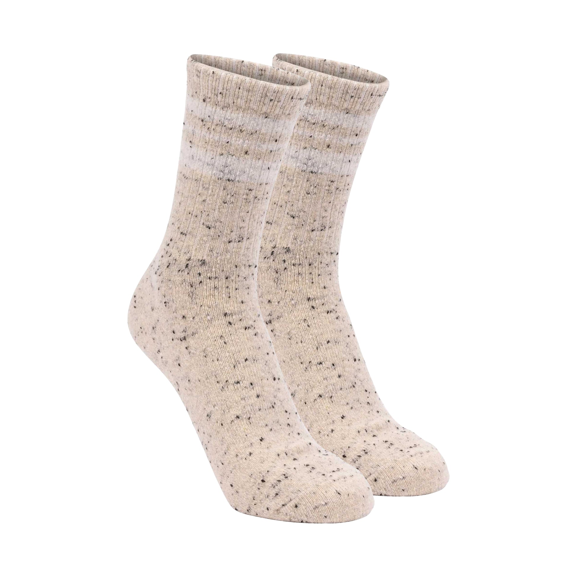 Khaki-Black - Side - Trespass Unisex Adult Woodgate Mid Length Socks (Pack of 2)