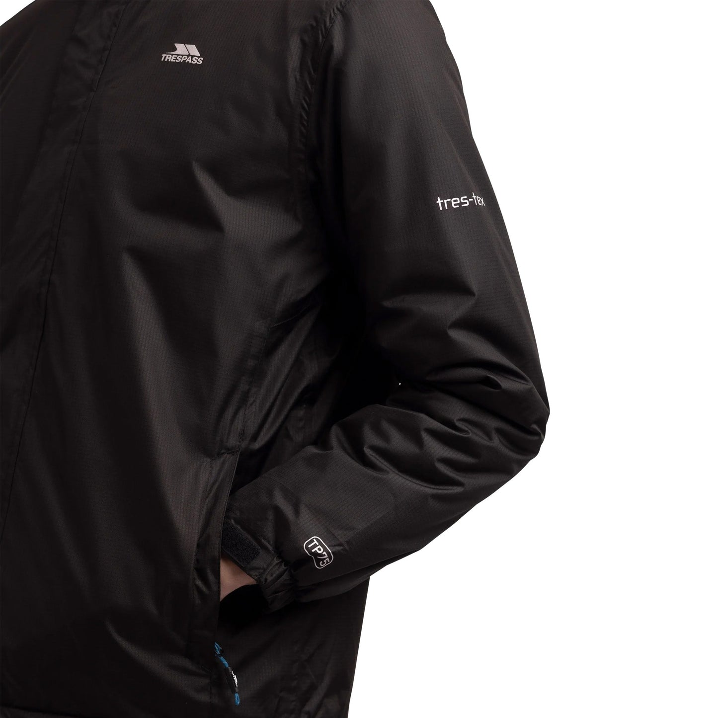 Black - Side - Trespass Mens Farmcott TP75 Padded Jacket