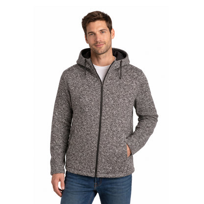 Grey Marl - Side - Trespass Mens Josephton Casual Jacket