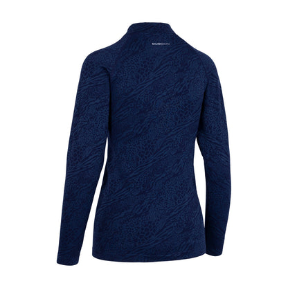 Navy - Back - Trespass Womens-Ladies Kottayam Zipped Active Top