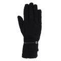 Black - Front - Trespass Womens-Ladies Pisa Sherpa Winter Gloves