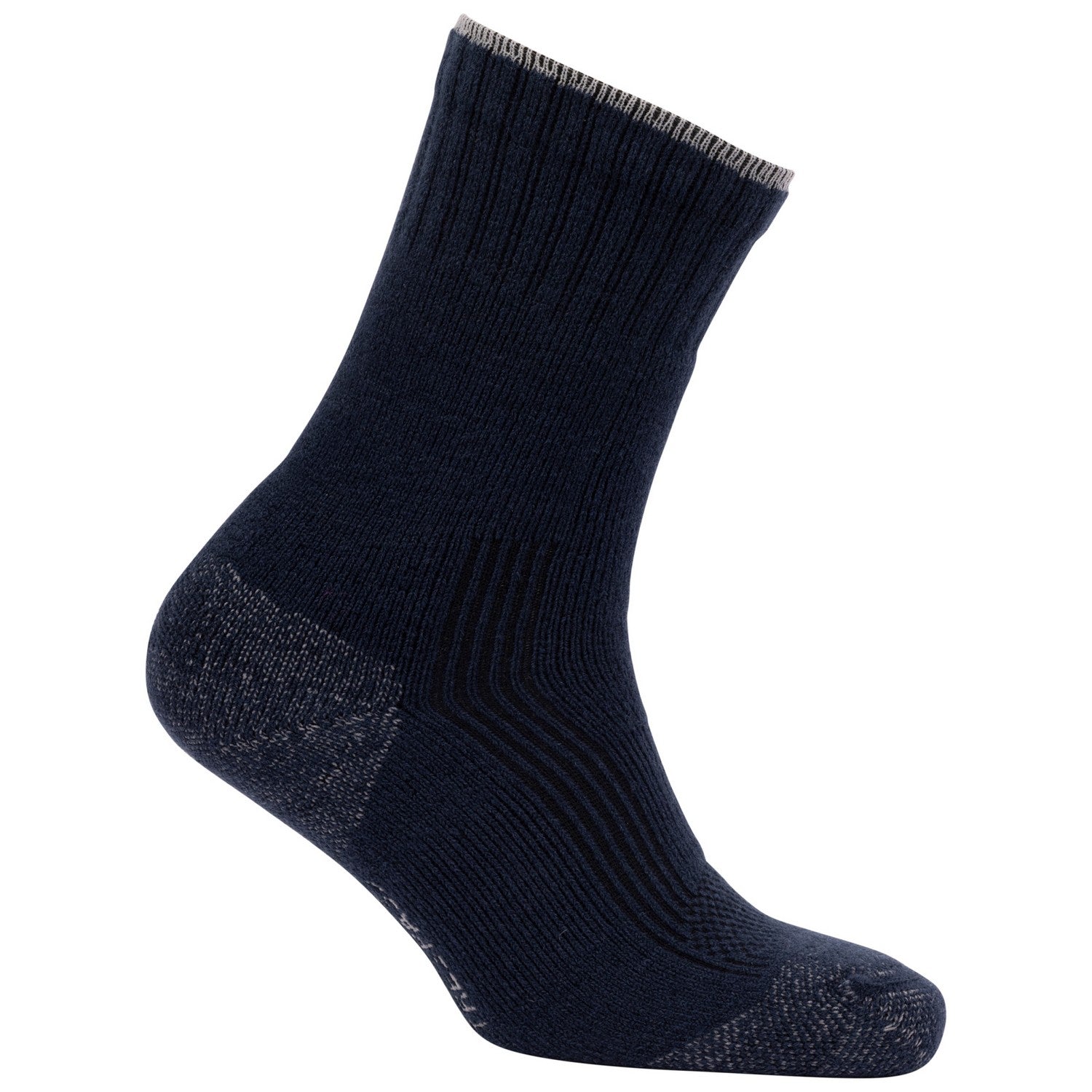 Navy-Black - Back - Trespass Unisex Adult Lando Socks (Pack of 2)