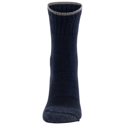 Navy-Black - Lifestyle - Trespass Unisex Adult Lando Socks (Pack of 2)