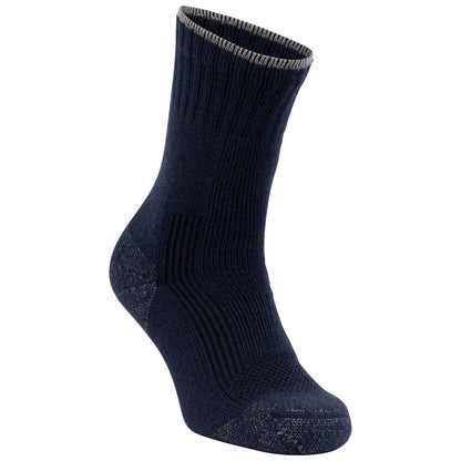 Navy-Black - Front - Trespass Unisex Adult Lando Socks (Pack of 2)