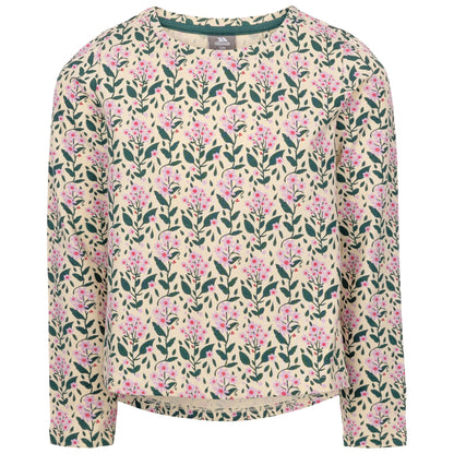 Cream - Front - Trespass Girls Rosslyn Long-Sleeved Top