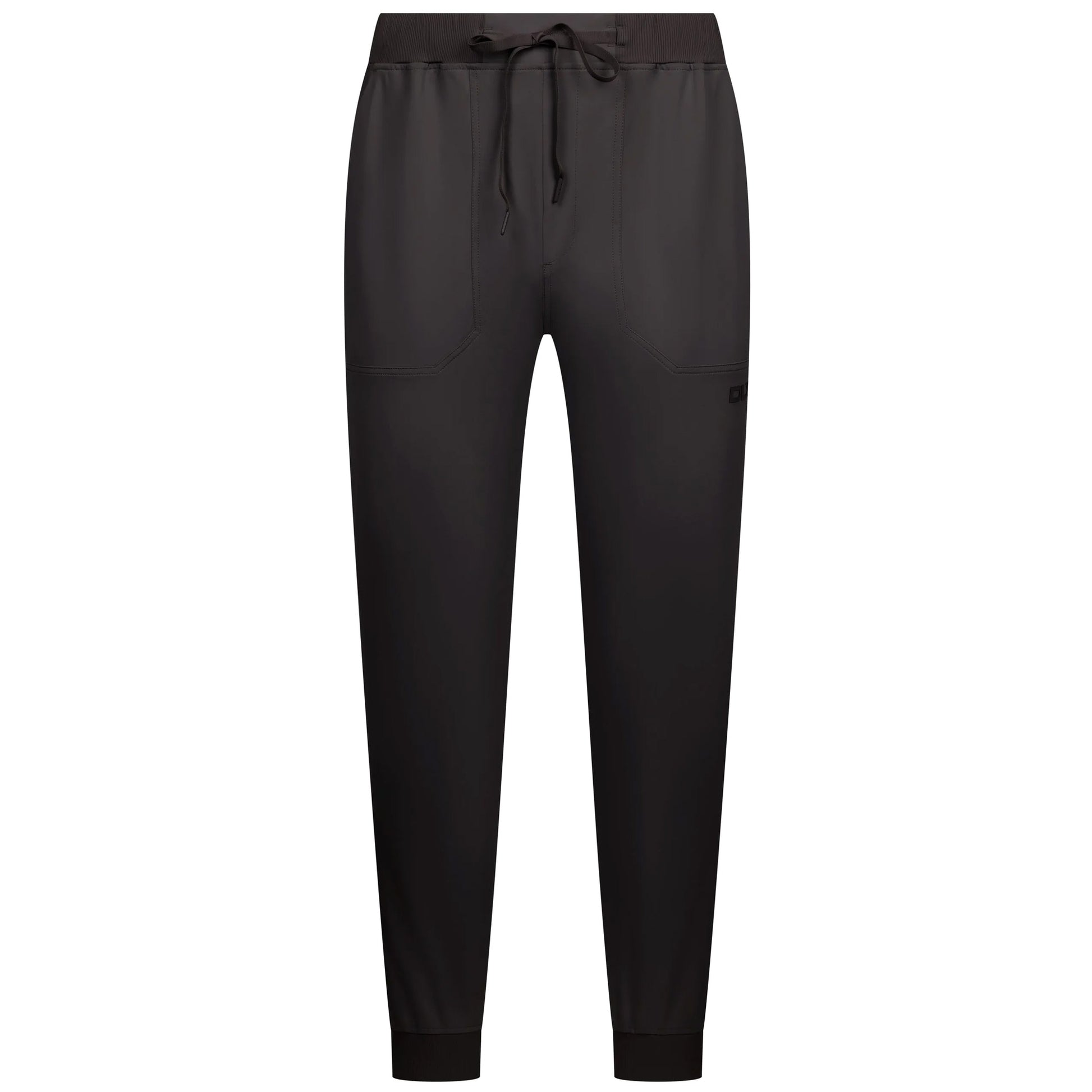 Black - Front - Trespass Mens Tusk DLX Active Jogging Bottoms