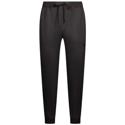 Black - Front - Trespass Mens Tusk DLX Active Jogging Bottoms