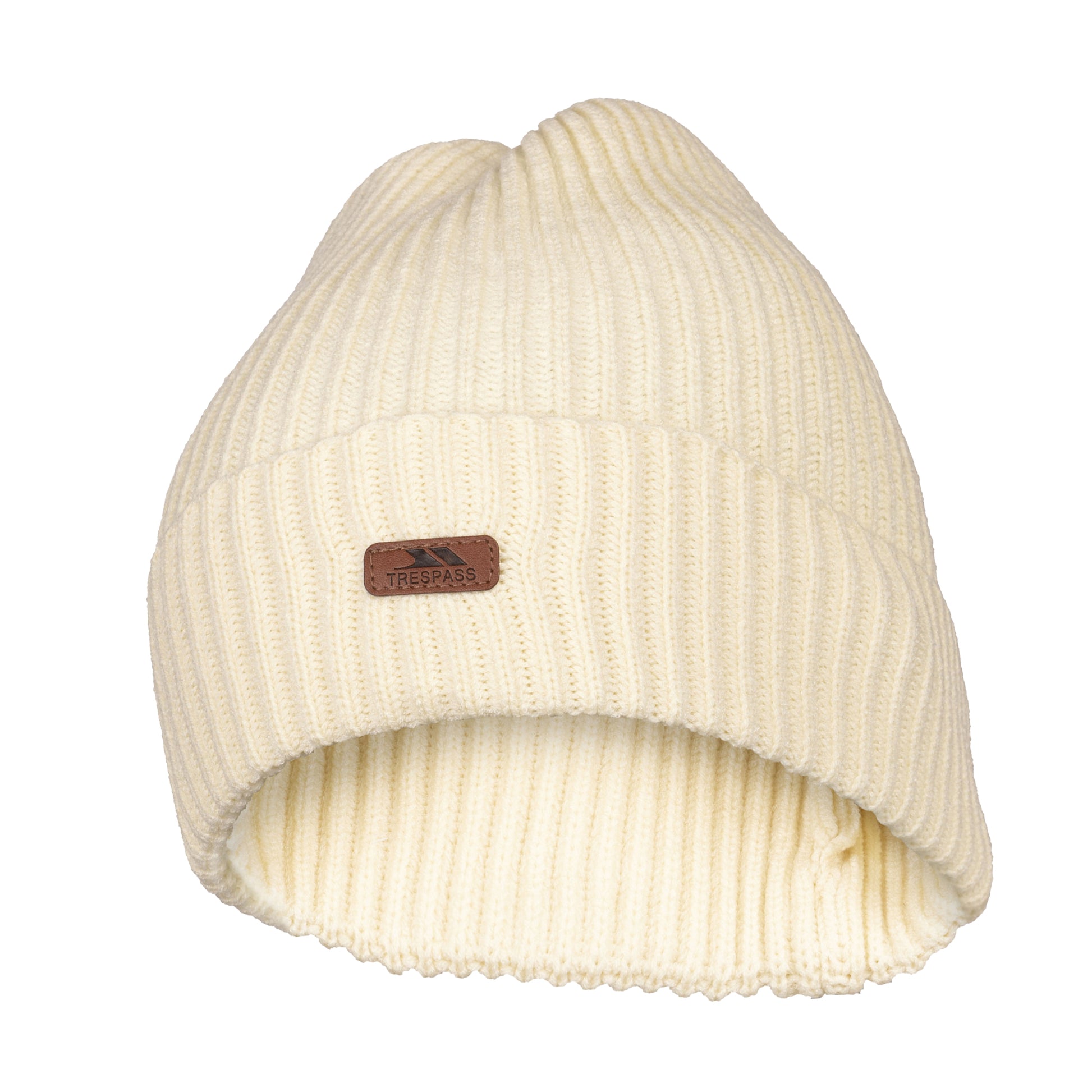 Cream - Back - Trespass Unisex Adult Dornan Beanie