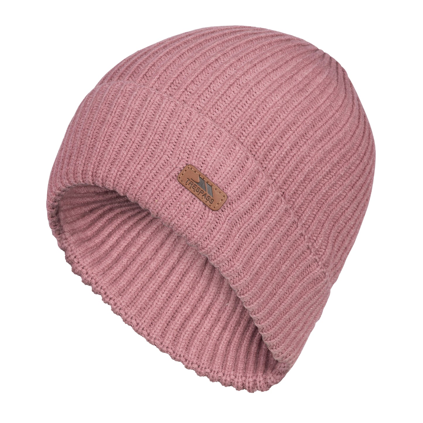 Light Mulberry - Front - Trespass Unisex Adult Dornan Beanie