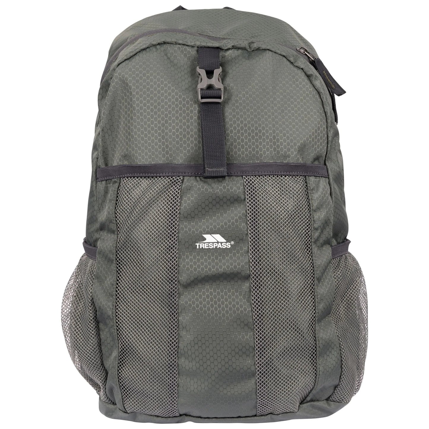 Green - Front - Trespass Turzo Packaway Backpack