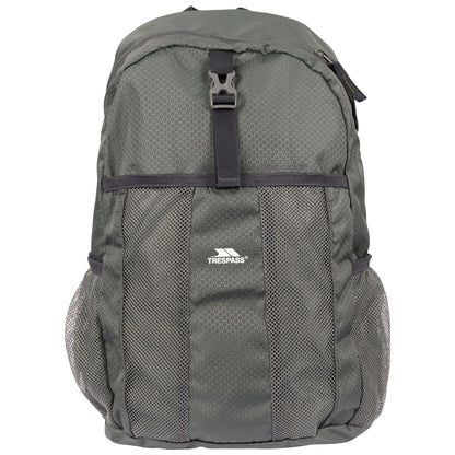 Green - Front - Trespass Turzo Packaway Backpack