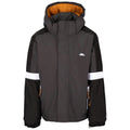 Dark Grey - Front - Trespass Boys Kingsley Ski Jacket