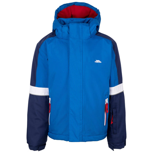 Blue - Front - Trespass Boys Kingsley Ski Jacket
