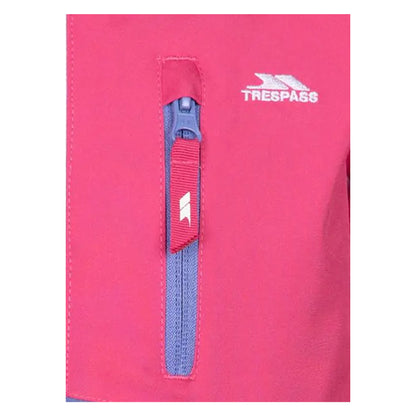 Soft Pink - Side - Trespass Childrens-Kids Lennox Ski Jacket