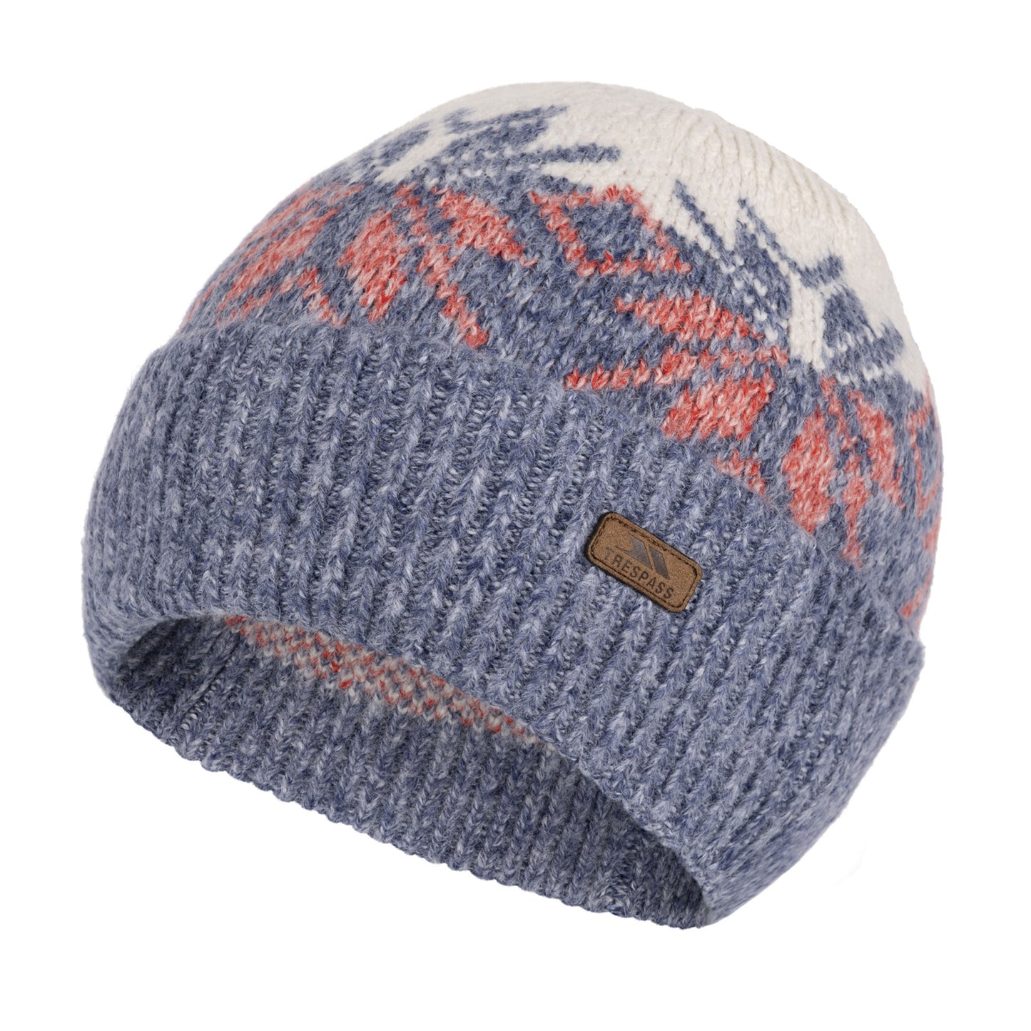 Blue Marl - Back - Trespass Womens-Ladies Edur Beanie