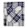 Navy - Side - Trespass Mens Dawlish Checked Shirt