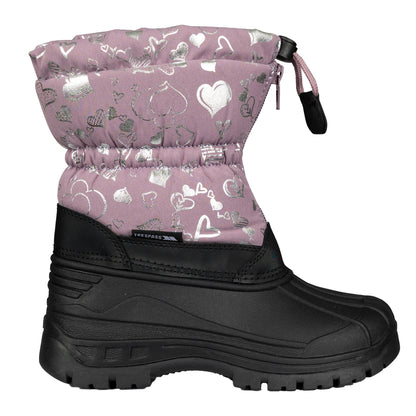 Mauve - Back - Trespass Childrens-Kids Bora Snow Boots