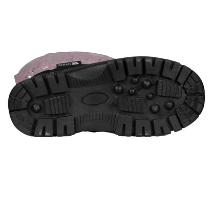 Mauve - Lifestyle - Trespass Childrens-Kids Bora Snow Boots