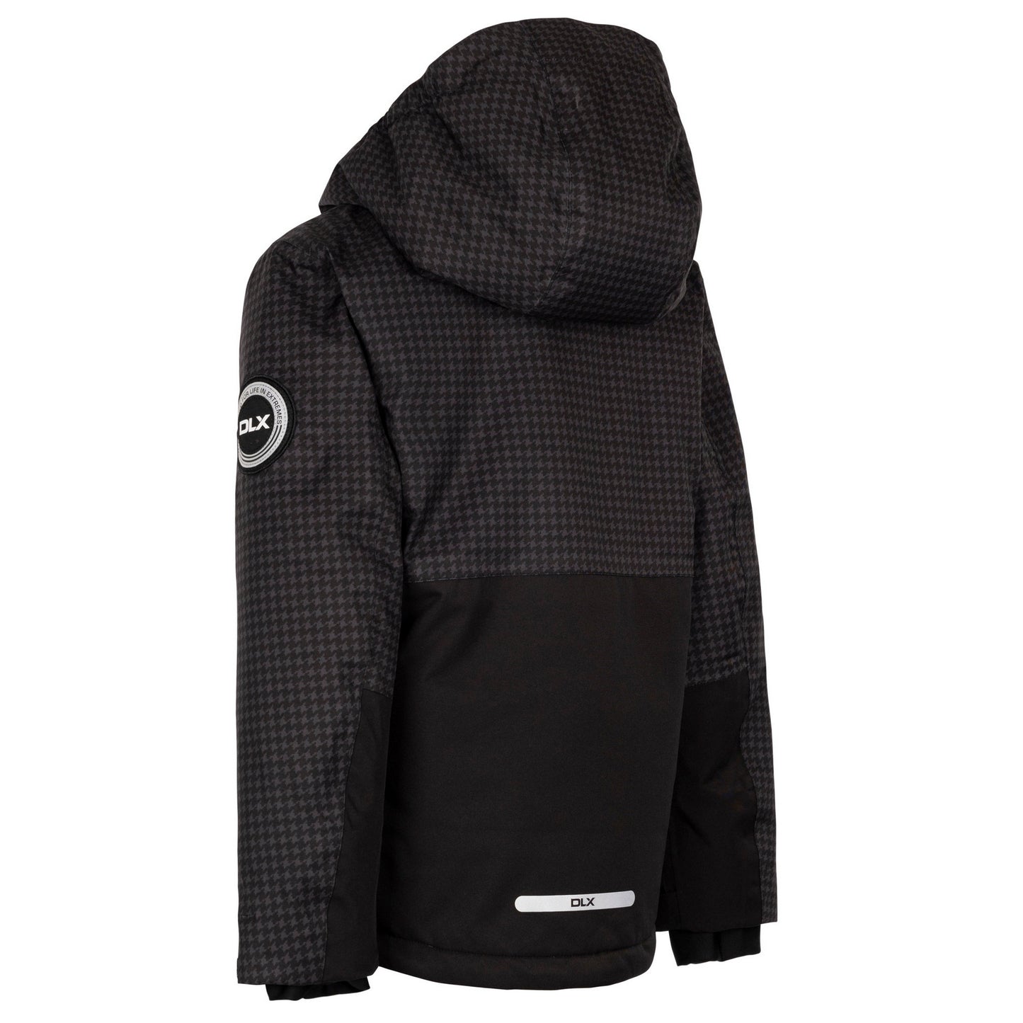 Black - Back - Trespass Childrens-Kids Keeya DLX Ski Jacket