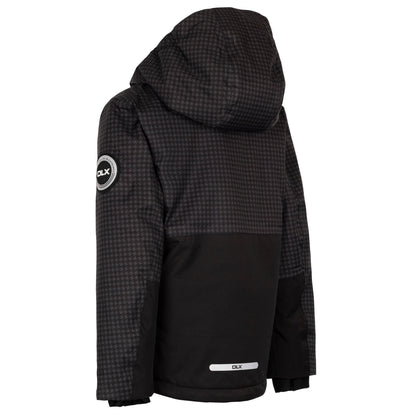 Black - Back - Trespass Childrens-Kids Keeya DLX Ski Jacket