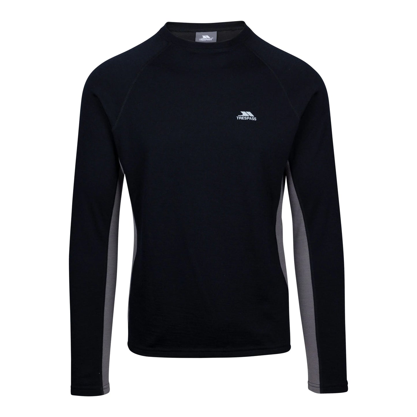 Black - Front - Trespass Unisex Adult Ghazi Base Layer Top