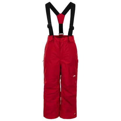 Red - Front - Trespass Childrens-Kids Rumi Ski Trousers