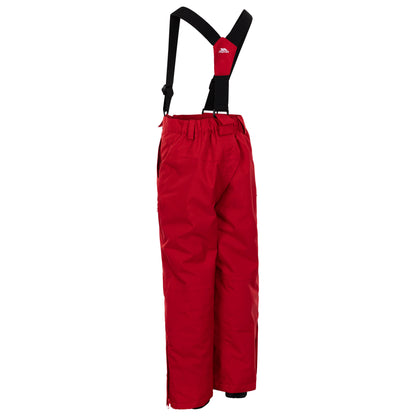 Red - Back - Trespass Childrens-Kids Rumi Ski Trousers