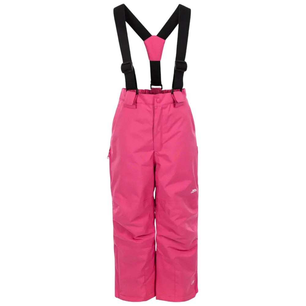Soft Pink - Front - Trespass Childrens-Kids Rumi Ski Trousers