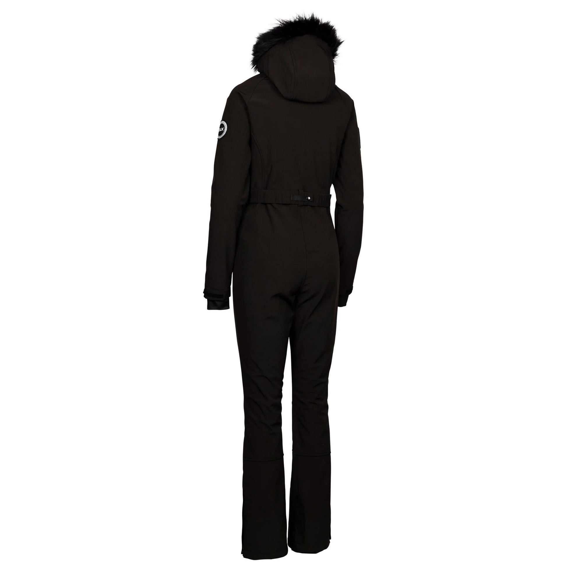 Black - Back - Trespass Womens-Ladies Valene DLX Ski Suit