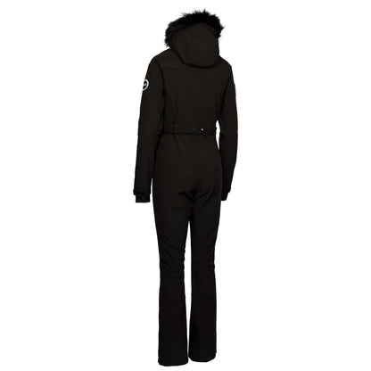 Black - Back - Trespass Womens-Ladies Valene DLX Ski Suit