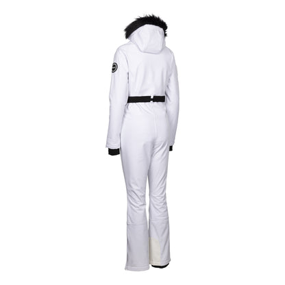White - Back - Trespass Womens-Ladies Valene DLX Ski Suit