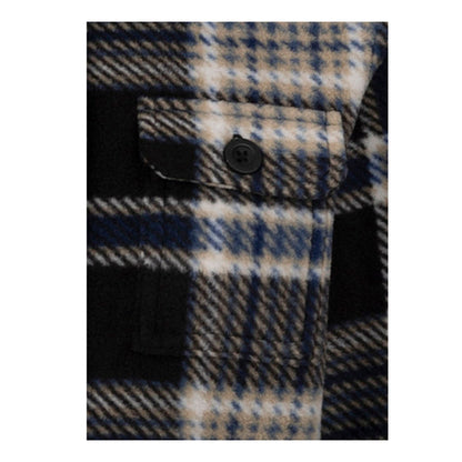 Black - Side - Trespass Boys Checkley Microfleece Shirt