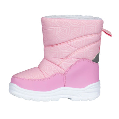Pink - Pack Shot - Trespass Childrens-Kids Snowflake Snow Boots