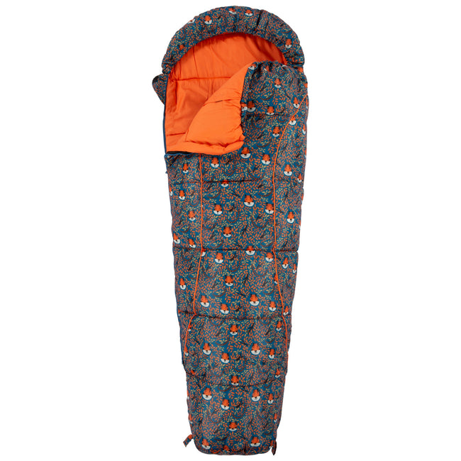 Teal - Back - Trespass Childrens-Kids Bunka Lightweight Mummy Sleeping Bag
