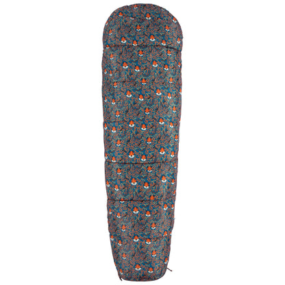Teal - Front - Trespass Childrens-Kids Bunka Lightweight Mummy Sleeping Bag