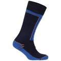 Navy-Flint - Side - Trespass Unisex Adult Winski Ski Socks (Pack of 2)