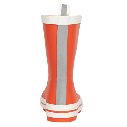 Poppy Red - Side - Trespass Childrens-Kids Sammy Wellington Boots