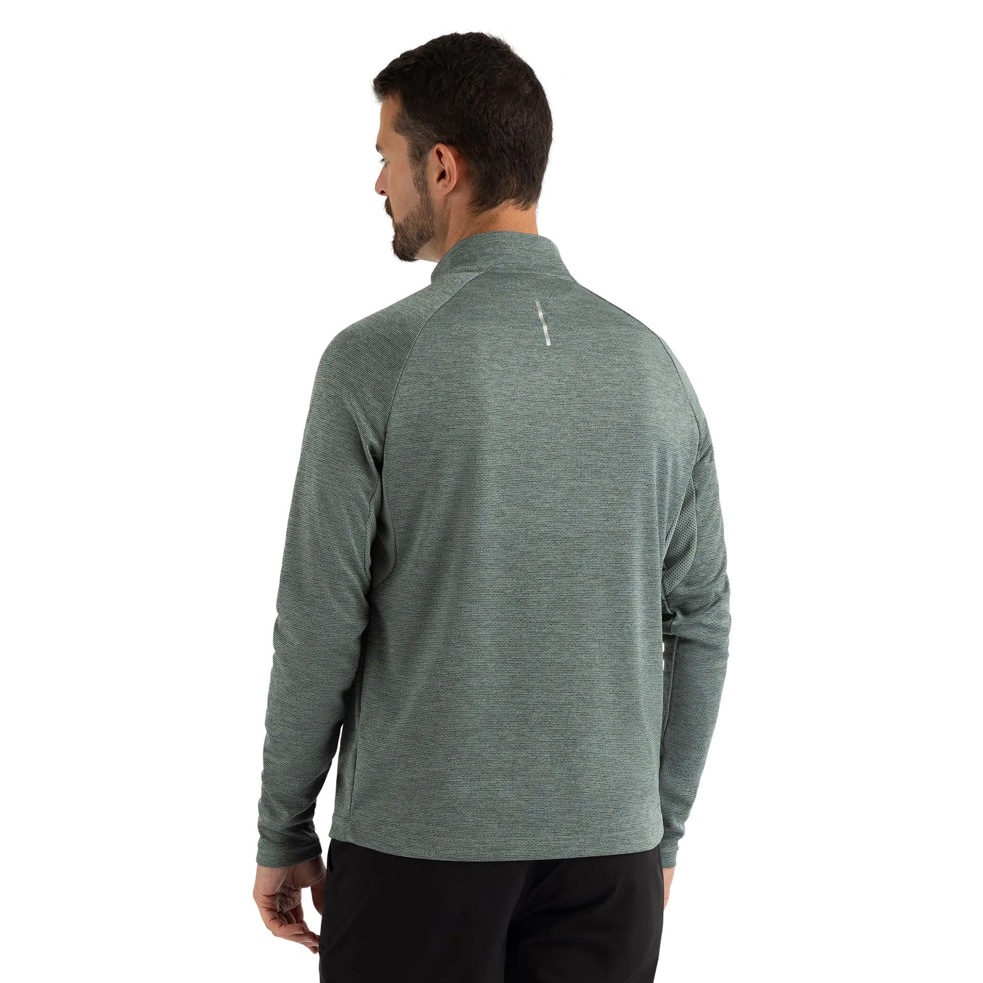 Green Willow Marl - Lifestyle - Trespass Mens Valin Long-Sleeved Top