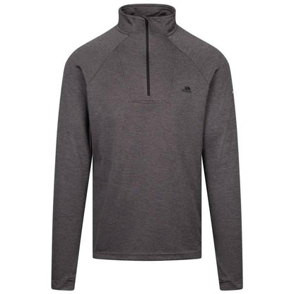 Black Marl - Front - Trespass Mens Valin Long-Sleeved Top