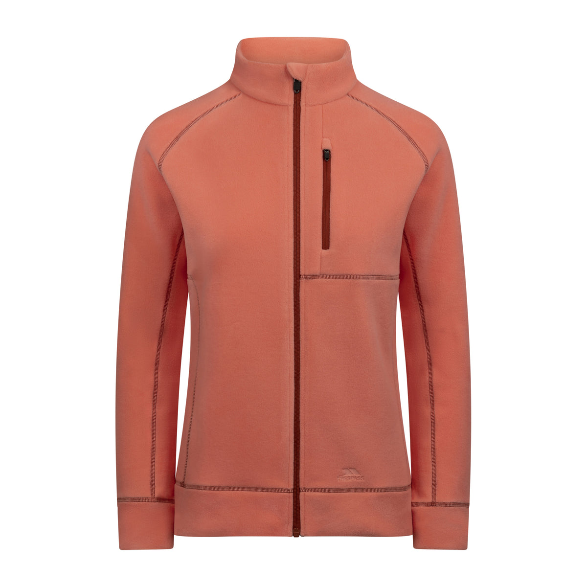 Burnt Sienna - Front - Trespass Womens-Ladies Script AT200 Fleece Jacket