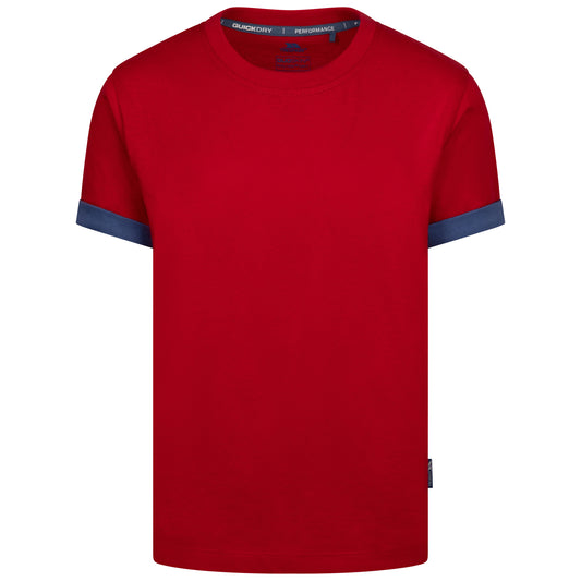 Red - Front - Trespass Boys Remmton T-Shirt