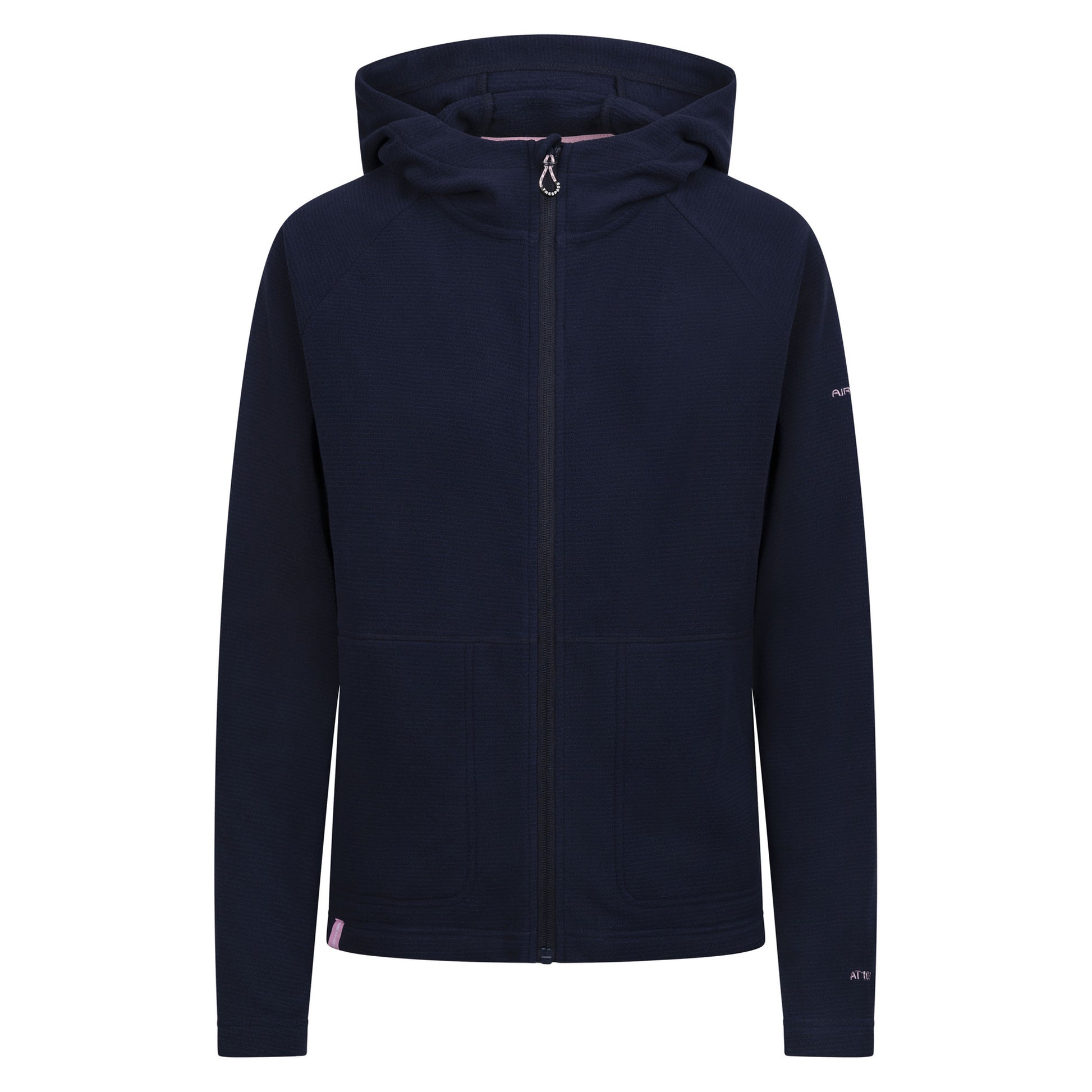Navy - Front - Trespass Womens-Ladies Nolans AT100 Hooded Fleece Jacket