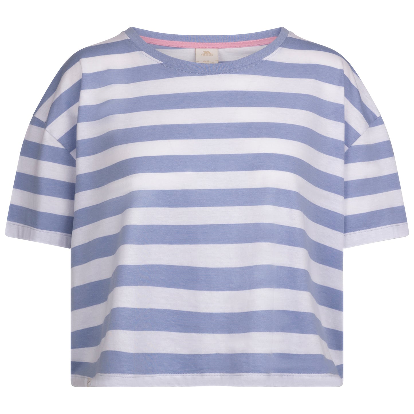 Cool Blue - Front - Trespass Womens-Ladies Donna Striped Boxy T-Shirt